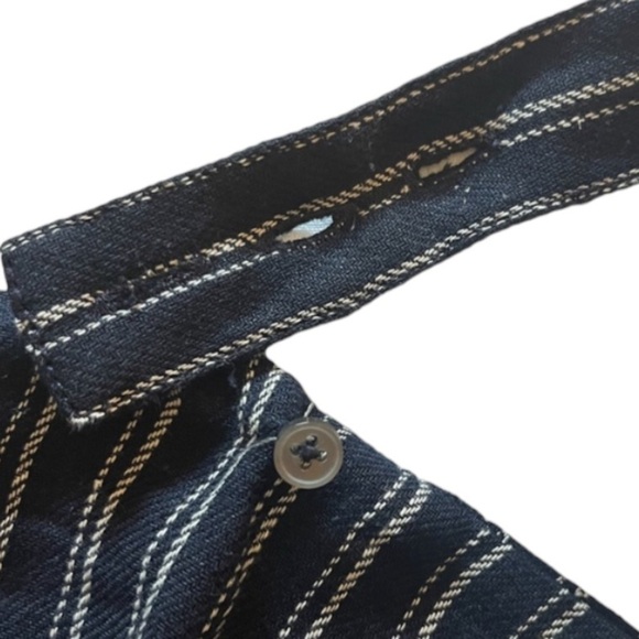 J.crew Point Sur Freddie Linen Turnover Navy Blue & White Striped Bow Tie Top 00 - Picture 10 of 13